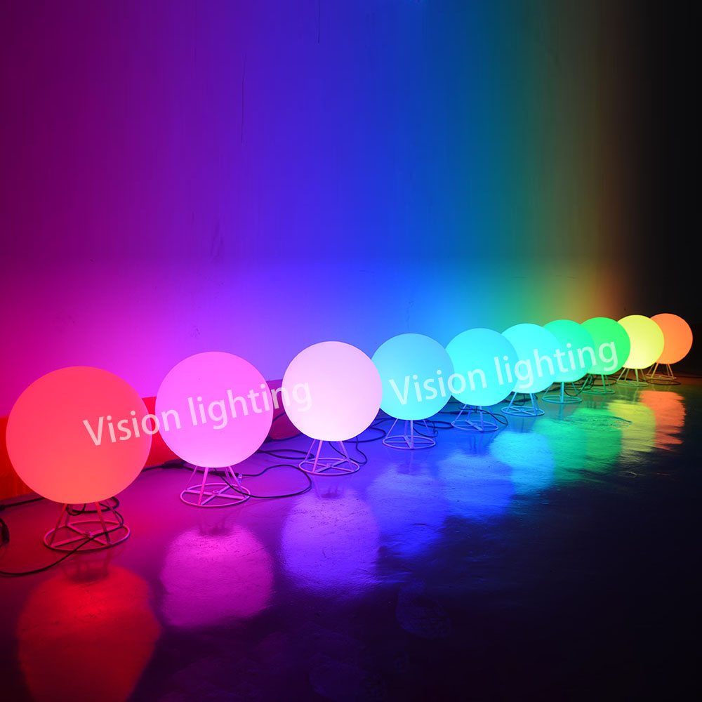 3D IP65 Decorazione natalizia per uso esterno paesaggio Luce a sfera TTL RGB programmabile a led di alta qualità