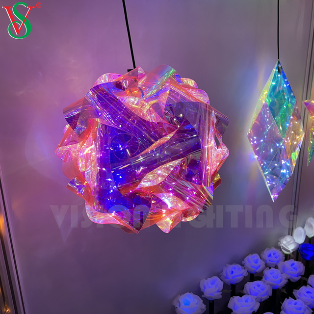 Luci a stella in PVC a LED con ciondolo fata lucente per decorazioni da appendere all'aperto