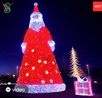 Luci dell'albero di Natale di visione