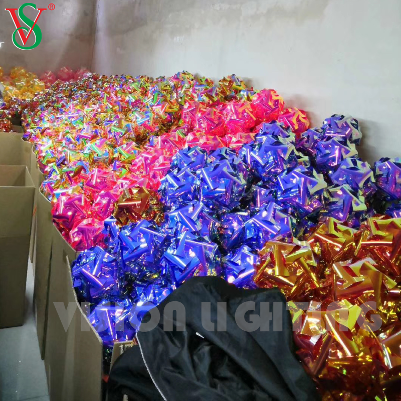 Luci a stella in PVC a LED con ciondolo fata lucente per decorazioni da appendere all'aperto