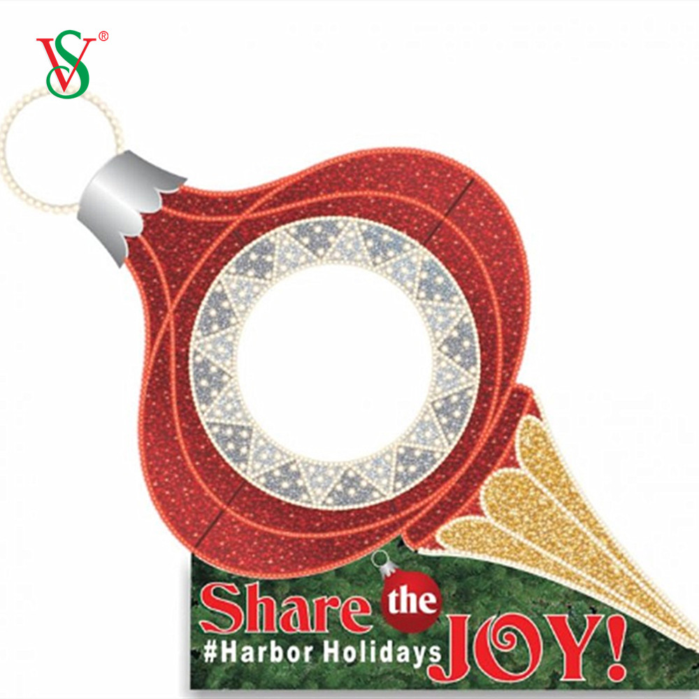 Luci LED con cornice per foto 2D per la decorazione esterna del festival di Capodanno