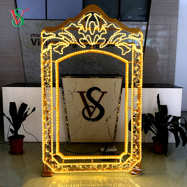 Luci LED con cornice per foto 2D per la decorazione esterna del festival di Capodanno