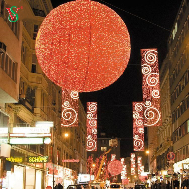 Personalizzazione di grandi progetti certificati Decorazione natalizia Street Motif Light commerciale a LED