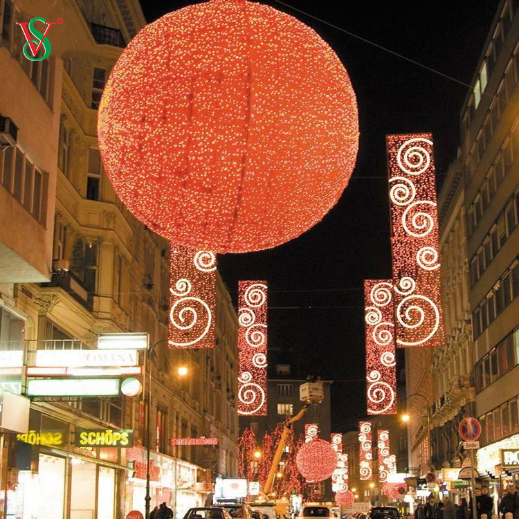 Personalizzazione di grandi progetti certificati Decorazione natalizia Street Motif Light commerciale a LED