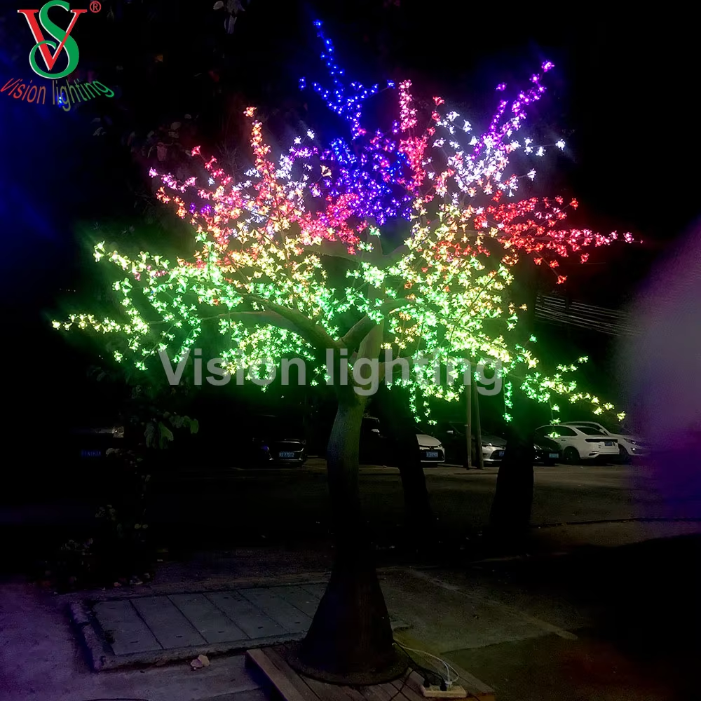 Luce albero a fiore di ciliegio a led RGB esterno - Ip65 illuminazione decorativa impermeabile per giardino e display per eventi