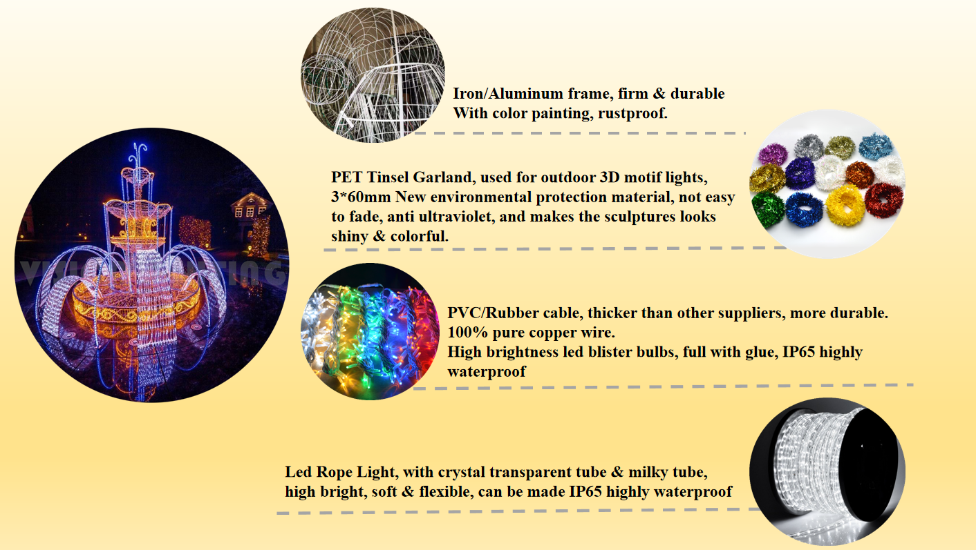 SCULTURA DEL MOTORE LEGGE LEGGE LED 3D per decorazioni paesaggistiche all'aperto