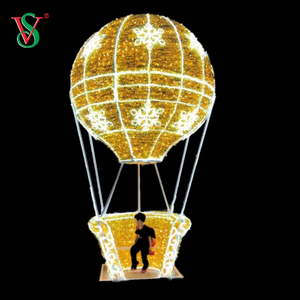 Natale speciale decorazione LED 3D Hot Air Balloon Motif Light