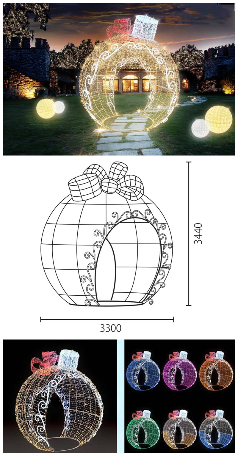 LED 3D Giant Ball Motif Light per la decorazione
