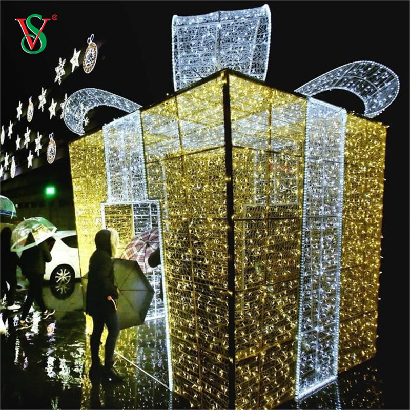 Confezione regalo LED 3D Present Motif Light per la decorazione delle vacanze di Natale