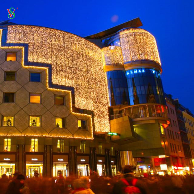 Luce a stringa per tende a LED per la decorazione del patio del bar ristorante