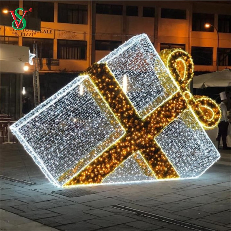 Confezione regalo LED 3D Present Motif Light per la decorazione delle vacanze di Natale