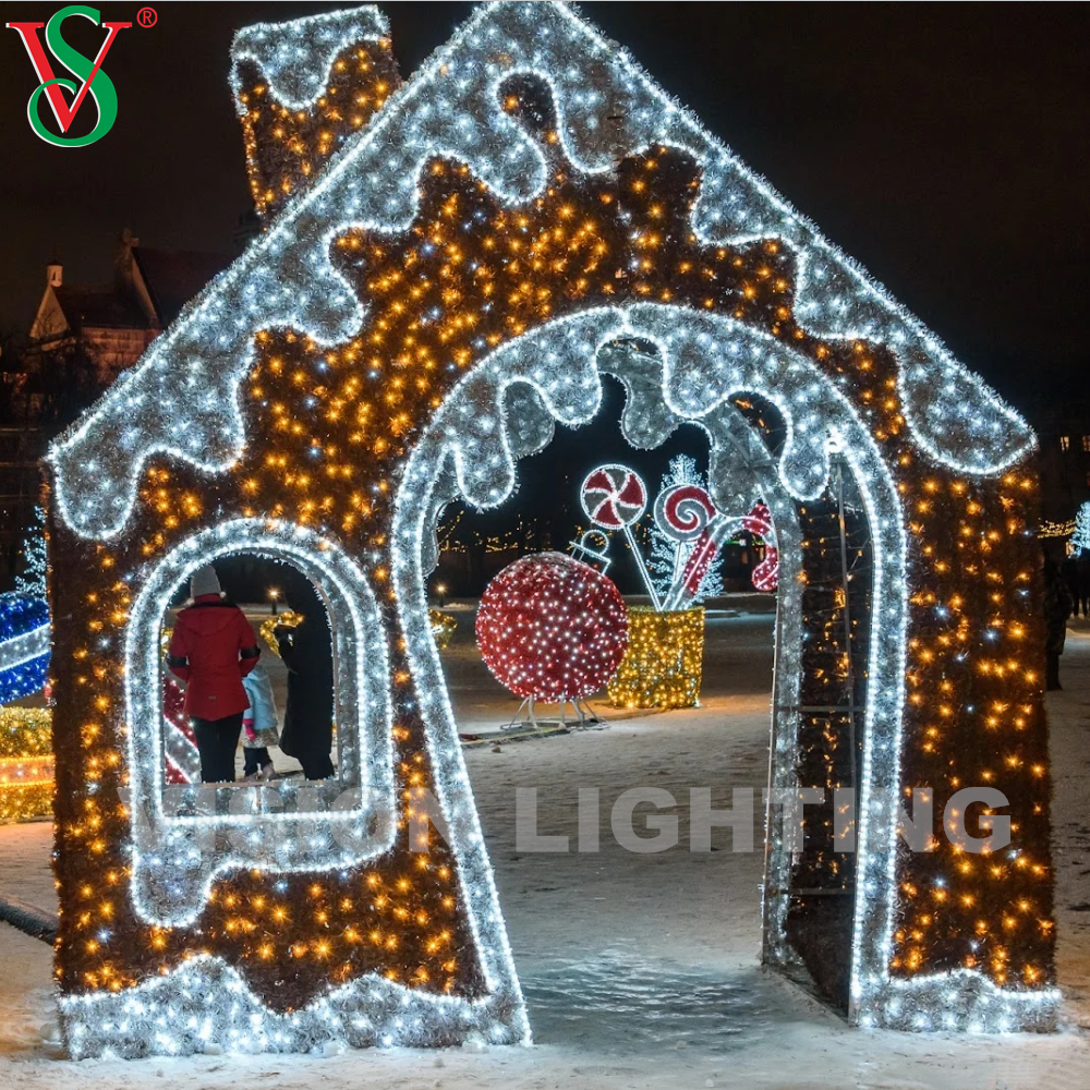 Luci di decorazione di motivi 3D di Natale all'aperto LED LED LIMINA DI PERSEGLIE CASA