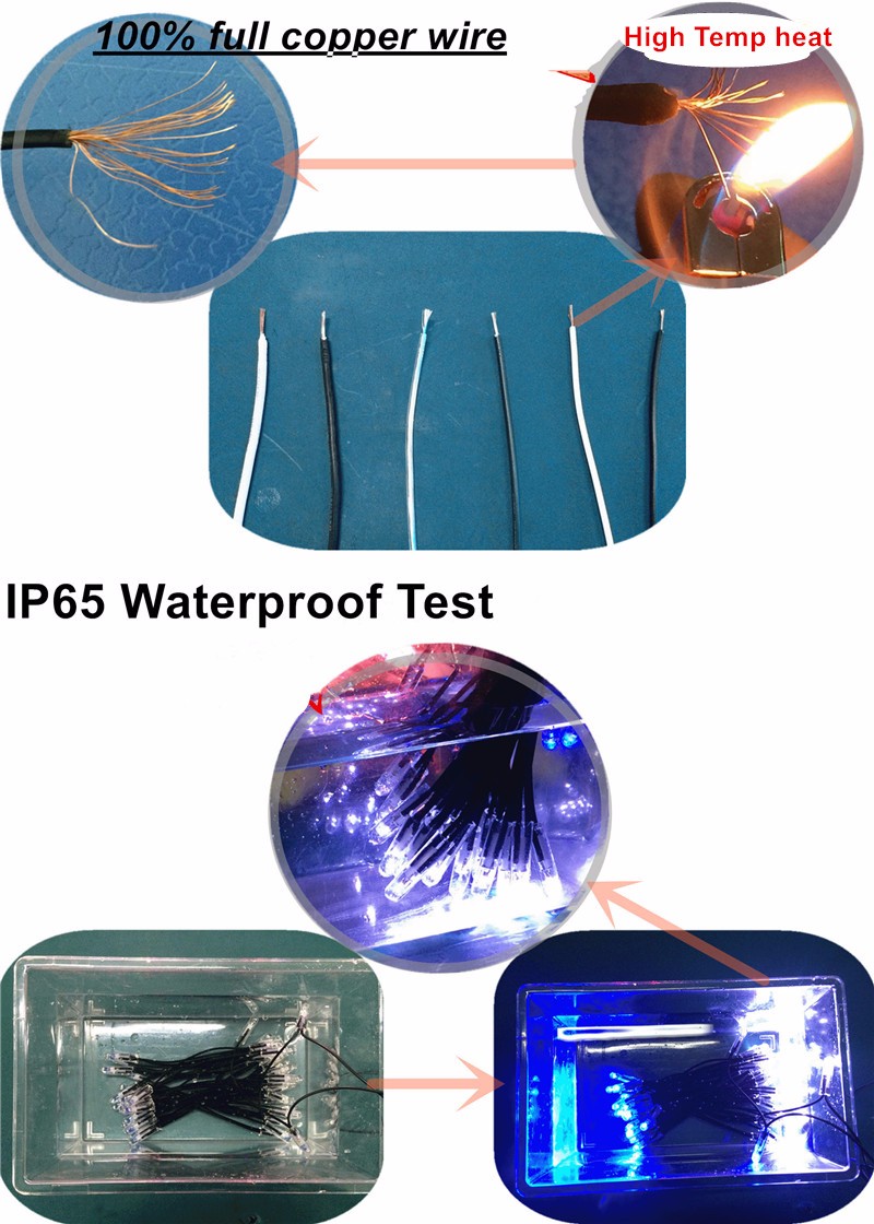 A led outdoor fata ghirlands a corda leggera a led 