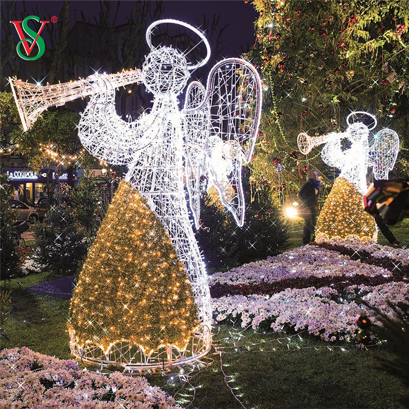 Decorazione di eventi di nozze di Natale LED 2d 3d Angel Flying Motivi Lights