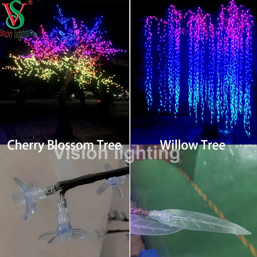Luce albero a fiore di ciliegio a led RGB esterno - Ip65 illuminazione decorativa impermeabile per giardino e display per eventi