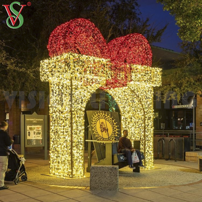 NAVIDAD LUCES LUCI OUTDOOR LED LED LED LED ARCH ARCH ARCO DECORAZIONE PER DEPLA MAZIONE