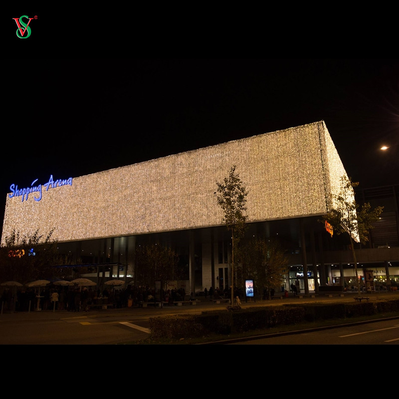 Luce a stringa per tende a LED per la decorazione del patio del bar ristorante