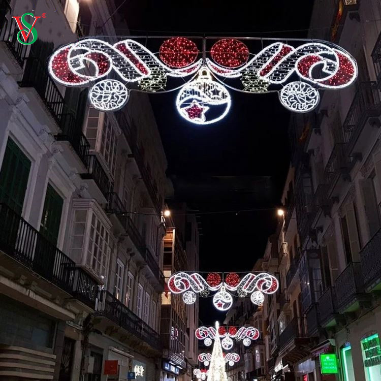 Grande luce a motivi stradali 2D per esterni pre illuminata per la decorazione di strade commerciali
