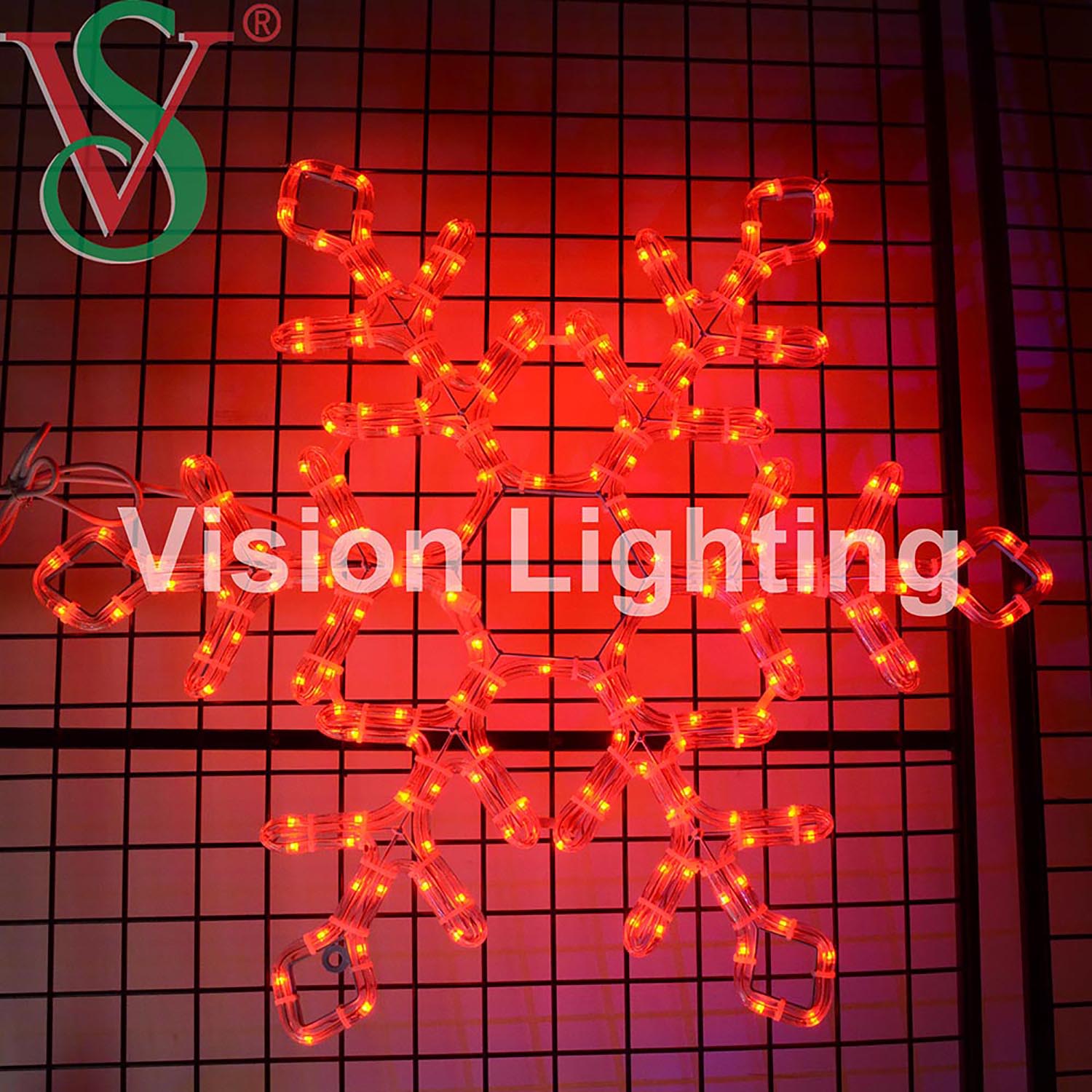 Outdoor pixel 2D Scultura led Paesaggio programmabile decorazione fiocco di neve Natale motivo luce RGB