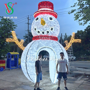 Luce di motivi per neve impermeabili a led - decorazione natalizia all'aperto per giardini, parchi e display commerciali