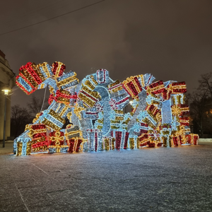 Sign board di nuovo anno Outdoor 3D Sculpture Motivi Luci per la decorazione di Capodanno