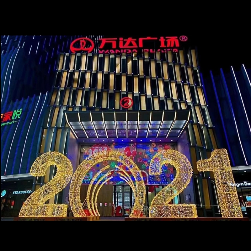 Luce del motivo dell'anno 3D