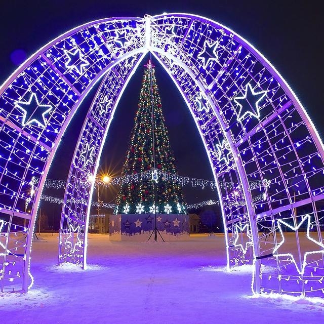 Luce con motivo ad arco 3D