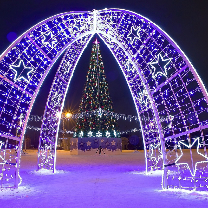 Luce con motivo ad arco 3D