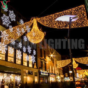 Natale Led Street Decoration Illuminazione stradale 2D Attraverso luci a motivi stradali per l'illuminazione della città