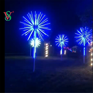 2.5M 3M Led per esterni Decorazione natalizia 12V RGB Fuochi d'artificio Albero Motivo Luce per strada