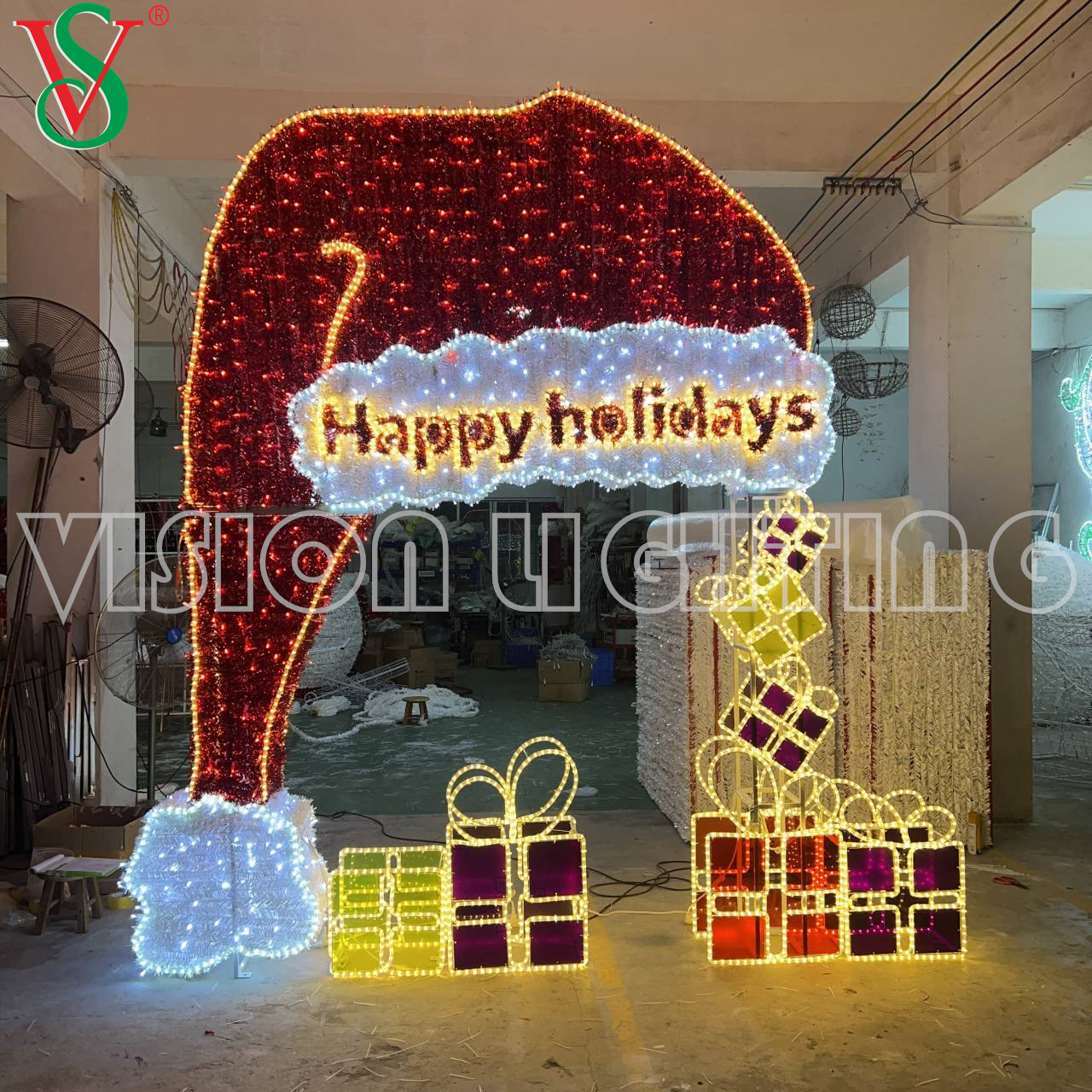Luces de Navidad Decorazione natalizia da esterno LED LED 2D e 3D Frame Photo Motivi