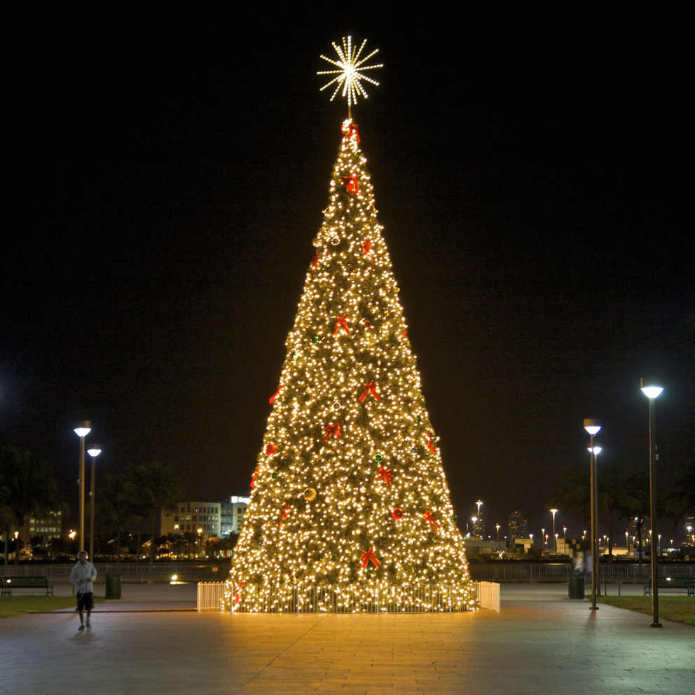 L'illuminazione decorativa per albero di Natale all'aperto a outdoor per quadrati, eventi e display commerciali