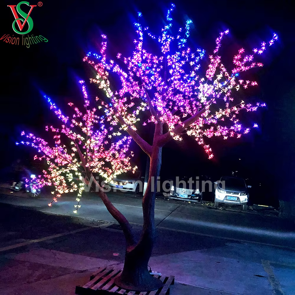 Luce albero a fiore di ciliegio a led RGB esterno - Ip65 illuminazione decorativa impermeabile per giardino e display per eventi
