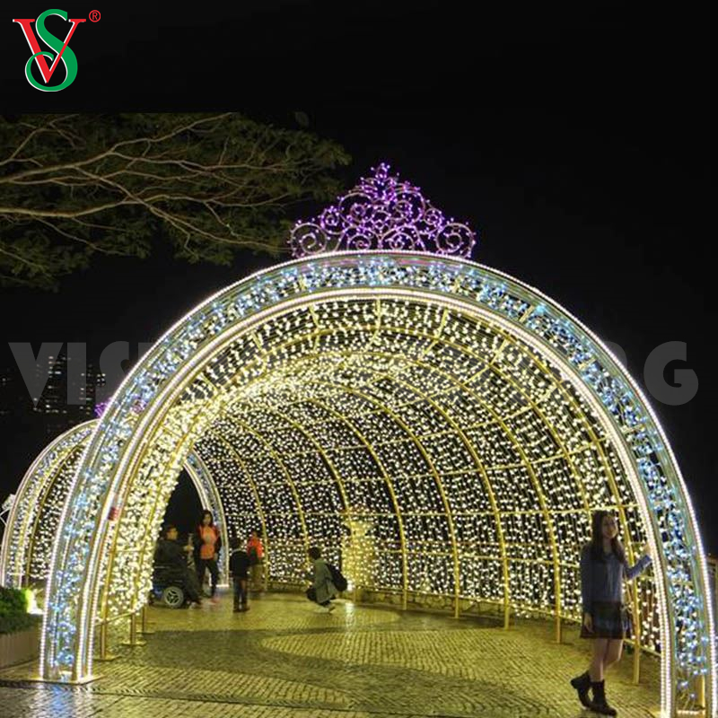 NAVIDAD LUCES LUCI OUTDOOR LED LED LED LED ARCH ARCH ARCO DECORAZIONE PER DEPLA MAZIONE