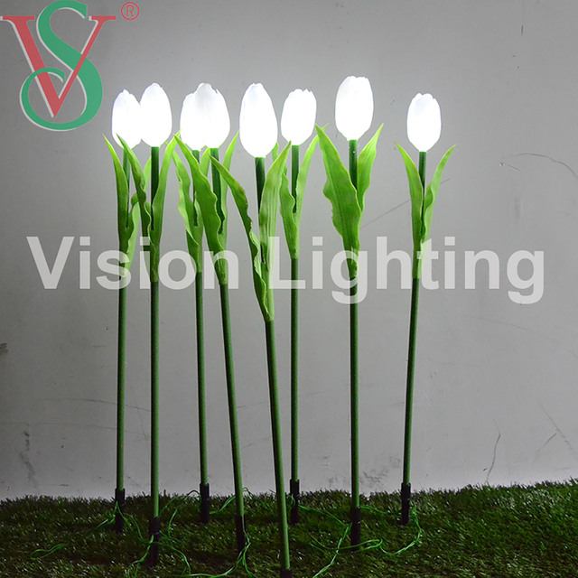 Giardino esterno IP65 Uso paesaggistico Natale decorativo di alta qualità con inserto a led artificiale calla fiore luce