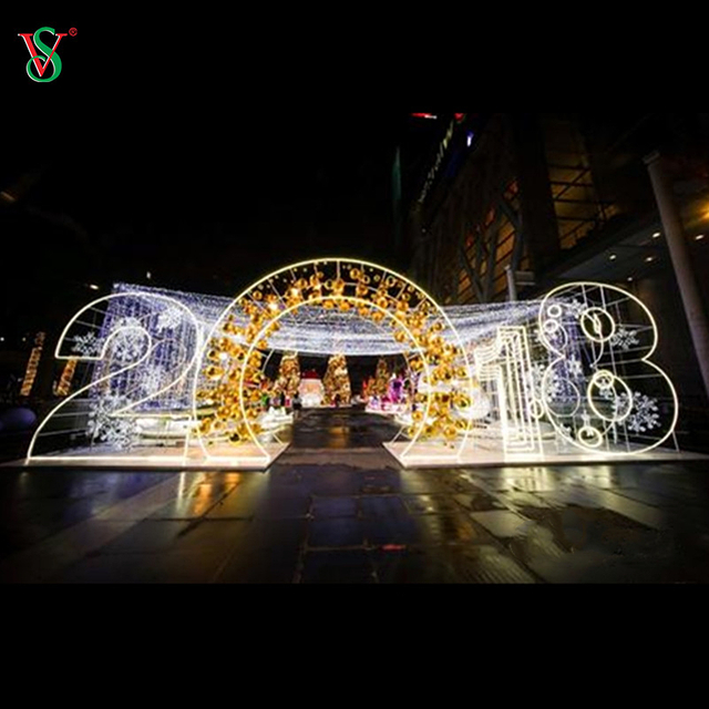 Outdoor Theme Arch light 3D 2025 2024 2023 Walk Through Arch Motif Lights