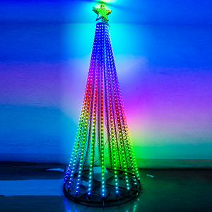 Dai vita ai display natalizi con le luci dell'albero RGB WS2811 programmabili in 3D delle decorazioni natalizie