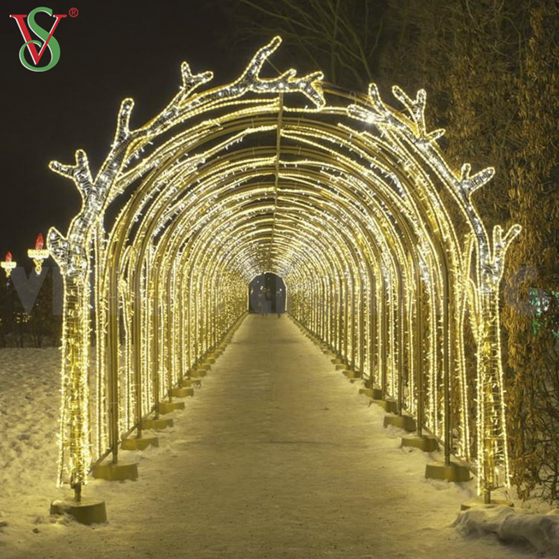 NAVIDAD LUCES LUCI OUTDOOR LED LED LED LED ARCH ARCH ARCO DECORAZIONE PER DEPLA MAZIONE