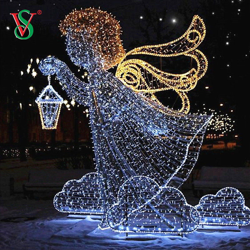 Decorazione di eventi di nozze di Natale LED 2d 3d Angel Flying Motivi Lights