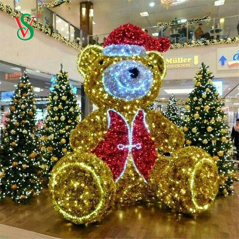 LED 3D Teddy Bear Motif Light per la decorazione delle vacanze di Natale
