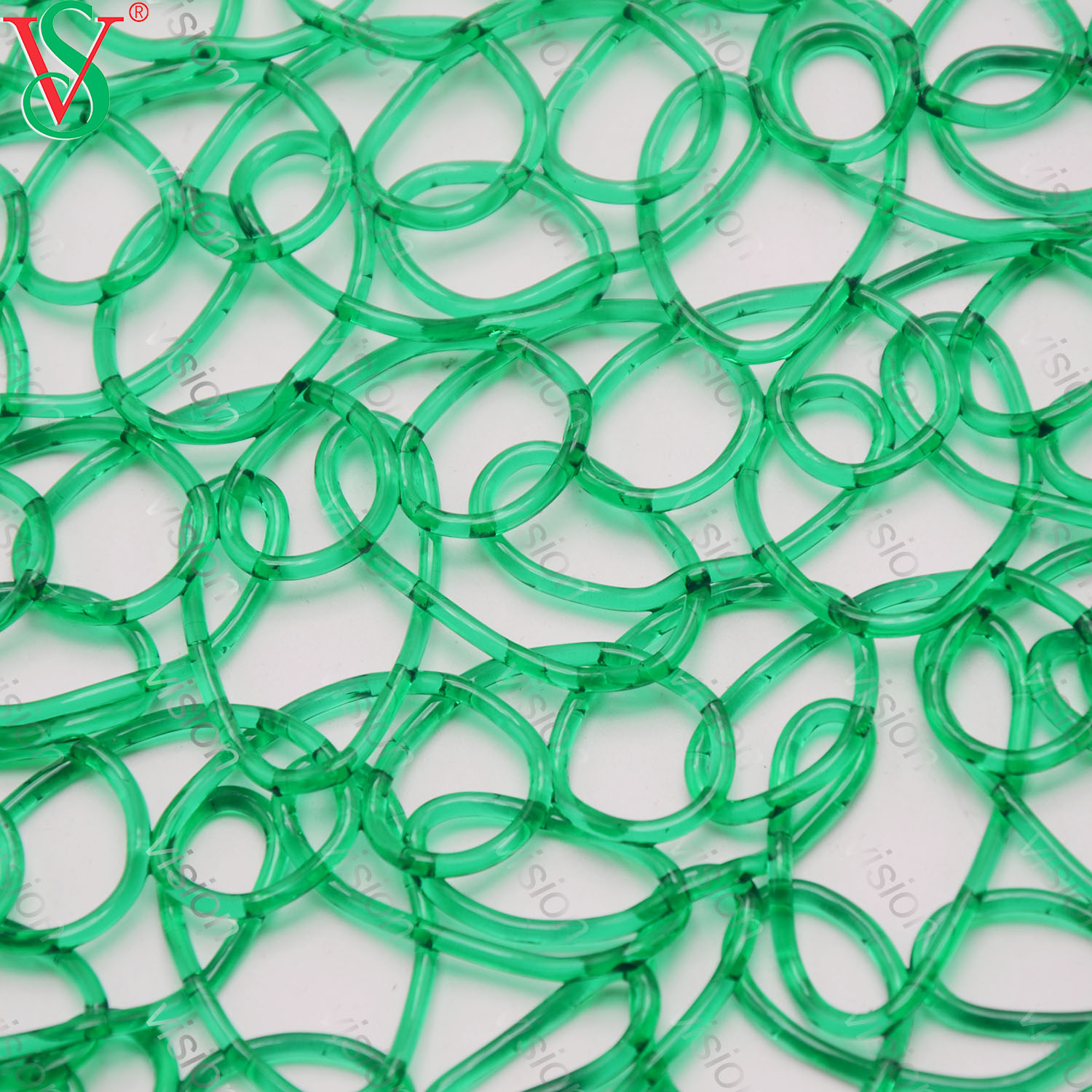 Tappeto a rete in PVC ad alta trasmissione luminosa per decorazioni a motivi per esterni