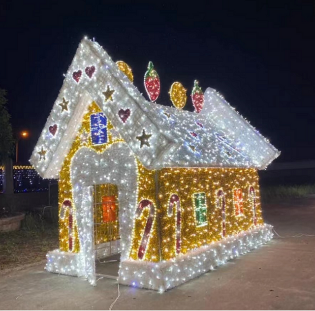 Luci di decorazione di motivi 3D di Natale all'aperto LED LED LIMINA DI PERSEGLIE CASA
