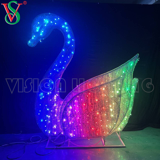SPI TTL WS2811 Pixel Lights Led Pixel Garland RGB programmabile Swan Light