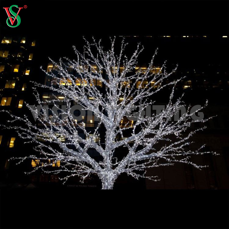 Luce di albero di ramo di natale decorativo a LED 3D per uso commerciale all'aperto