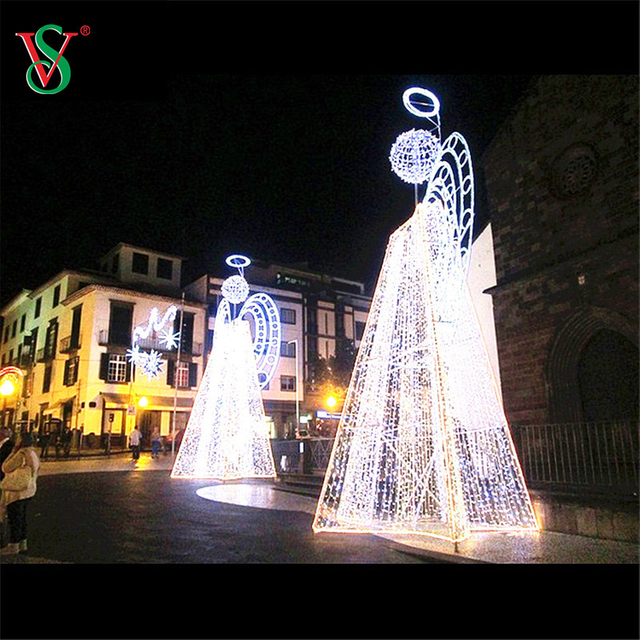 Decorazione di eventi di nozze di Natale LED 2d 3d Angel Flying Motivi Lights