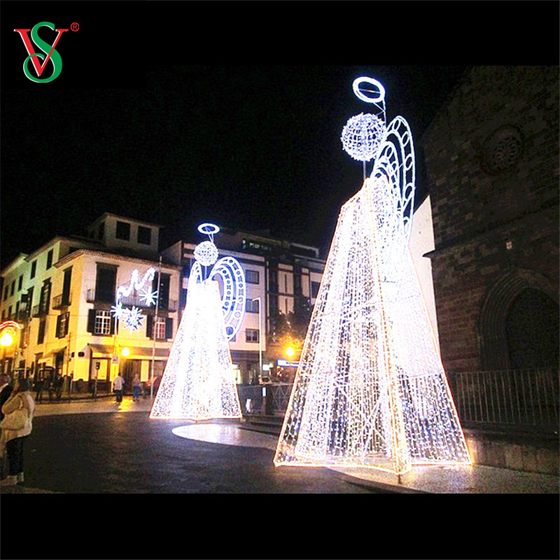 Decorazione di eventi di nozze di Natale LED 2d 3d Angel Flying Motivi Lights