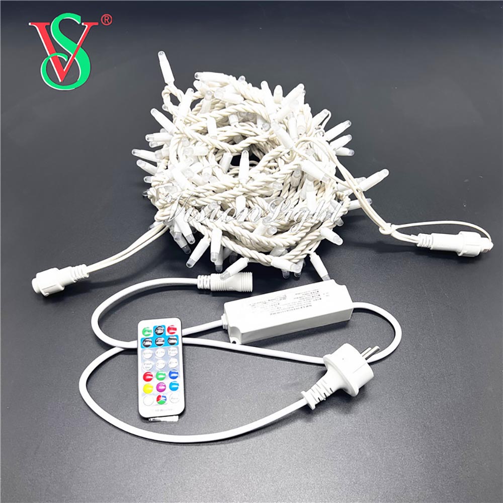 Tocco del telecomando a LED Luce a stringa natalizia a LED RGB di alta qualità impermeabile per esterni