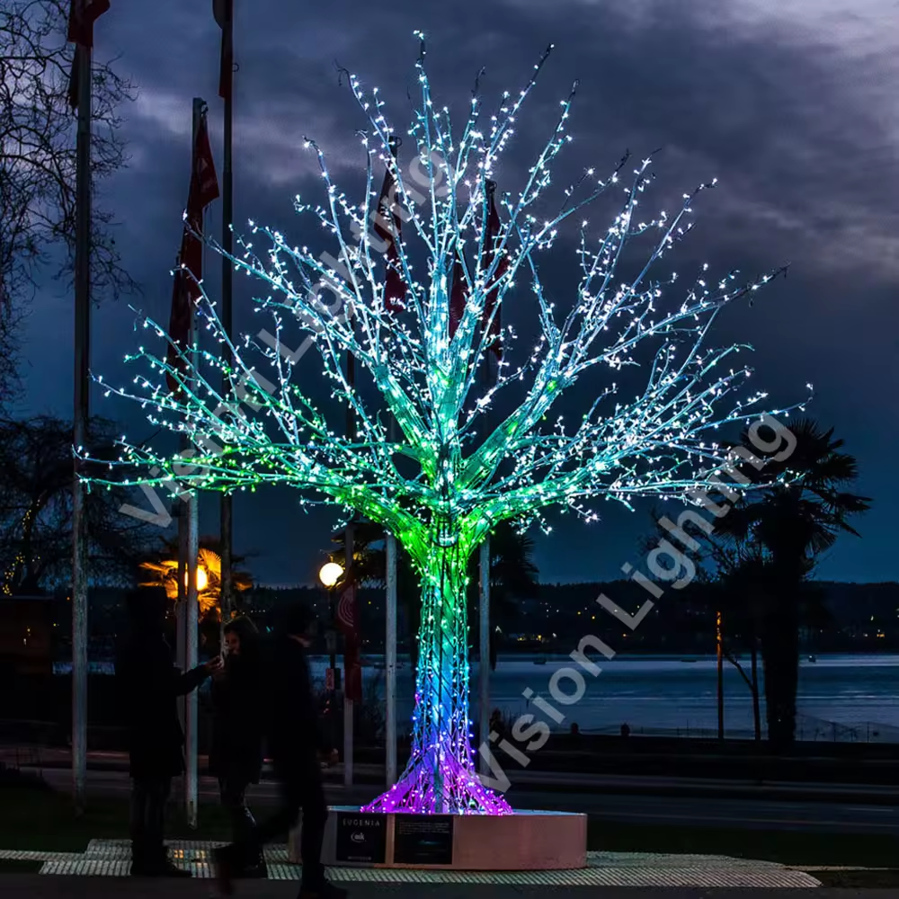 Luci dell'albero di Natale RGB a LED programmabili con ghirlanda di pixel DC12V WS2811 ad alta luminosità