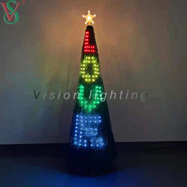 Luci dell'albero di Natale con cambio colore RGB intelligente fai-da-te con APP Bluetooth