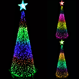 Personalizzato Paesaggio motivo Pixel DMX512/TTL decorazione esterna Chrismtas RGB programmabile luce dell'albero